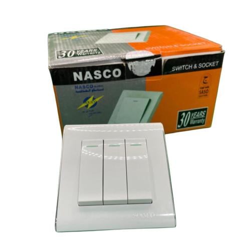 مفتاح ثلاثي 7*7 ابيض ناسكو -NASCO كود 1622