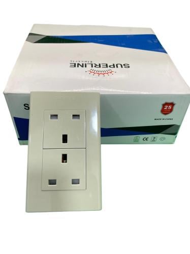 بريزة دبل 2*4 SUPERLINE كود # 102