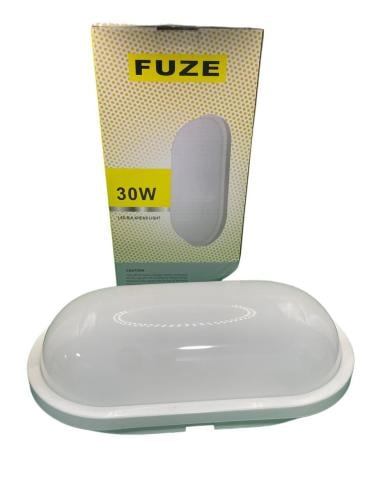 لمبة سور بيضاوي فريم ابيض 3000 اصفر FUZE كود # 146...