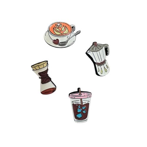 مجموعة بروشات القهوة - عدد 4