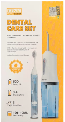 مجموعة عناية بالأسنان من علامة DENX التجارية، طراز DX2524.