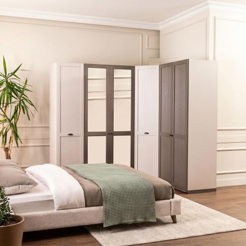 دولاب ملابس 6 أبواب مقاس 330×58×214 سم، بتصميم عصر...