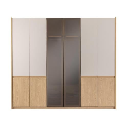 دولاب ملابس 6 أبواب مقاس 216.3×247.1×58 سم،
