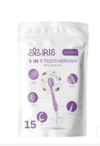 Travel toothbrush 5-star 1 piece 15 pieces