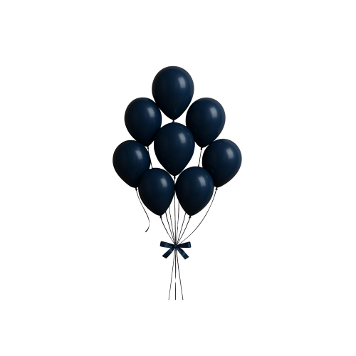 HB - Navy Blue Balloons