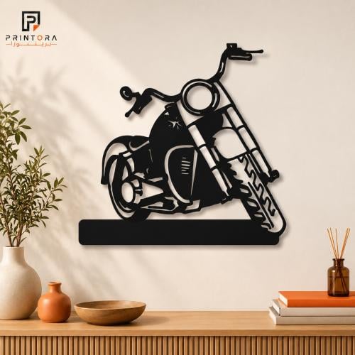 منحوتة أكريليك جدارية بتصميم دراجة نارية
