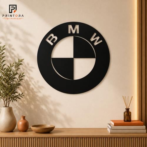 لوحة جدارية أكريليك بتصميم شعار BMW
