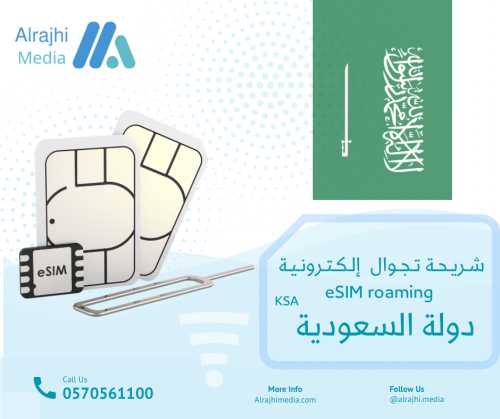 شريحة تجوال رقمية دولة السعودية KSA
