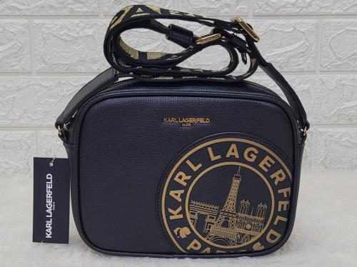 شنطة كارل لاغرفيلد Karl Lagerfeld Paris Black/Gold Xbody