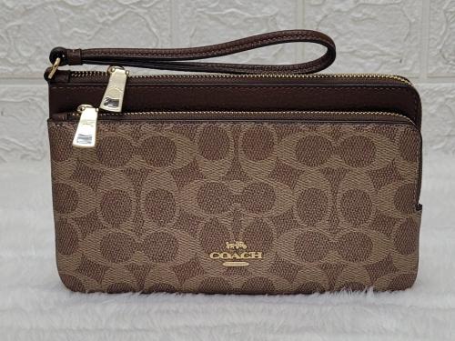 محفظة كوتش Coach Double Zip wallet/wrislet