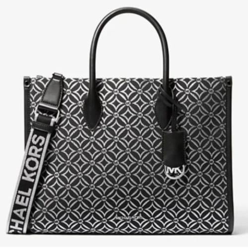 شنطة مايكل كورس Michael Kors Mirella Medium Metallic Logo Tote