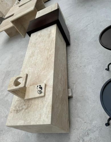 طاولة TVرخام ترافينتنو