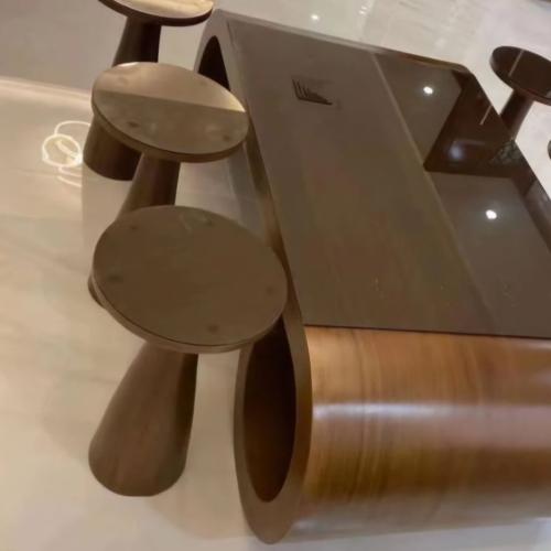 طقم طاولة قشرة ٥قطعه