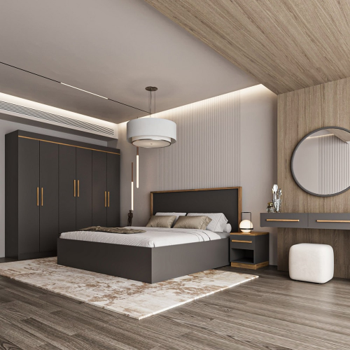 غرفة نوم نفرين مكونة من دولاب300*220+سرير200*200+ت...