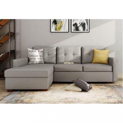 كنبة زاوية 230×200×90×80 سم - رمادي