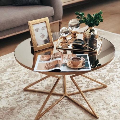 طاولة قهوة سطح مرايا