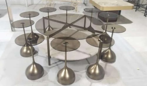 طقم طاولة قهوة مكون ١١قطعه[قيمة الشحن عندالاستلام...