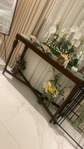 كونسول استقبال خشب