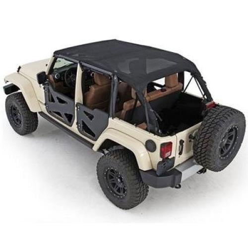 [S/B94600] Smittybilt Extended Mesh Top (Black Mes...