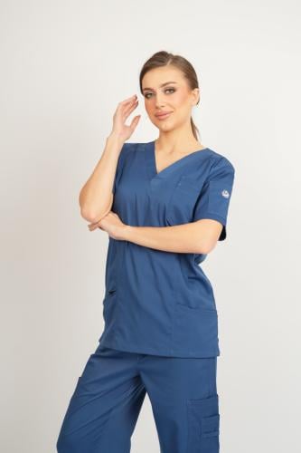 يونيفورم طبي نسائي بترولي برو