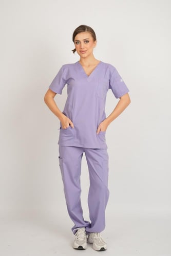 يونيفورم طبي نسائي لافندر برو