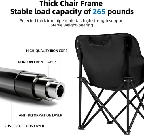 كرسي قابل للطي مناسب للتنقل والرحلات