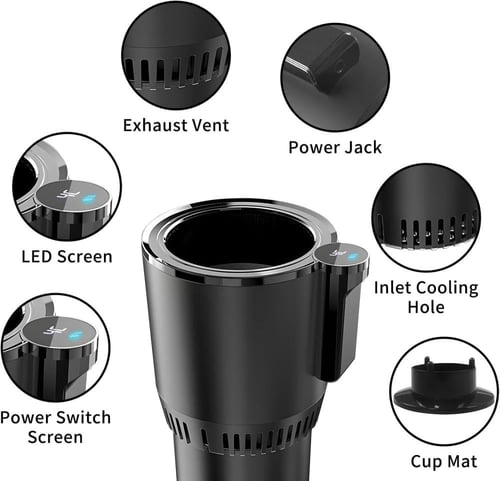 حامل اكواب السيارة الذكي للتبريد والتدفئة DX4601