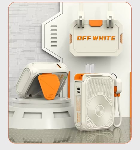 بنك طاقة فيش 10الف ملي امبير مع كيبل شحن سريع بقدر...