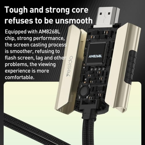 كيبل محول لايتنينج الى اتش دي YESIDO HM13