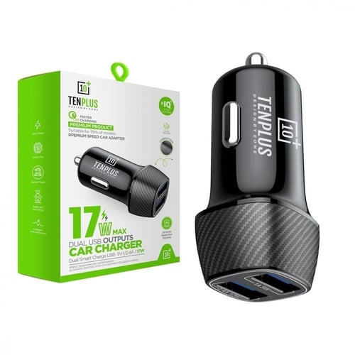 شاحن سيارة 17 واط بمنفذين USB من تن بلس