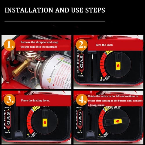 دفاية غاز متنقلة وموقد متعدد الاستخدام