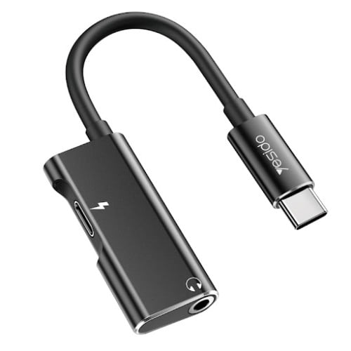 وصلة محول صوت تايبسي وشحن 2 في 1 YESIDO YAU22