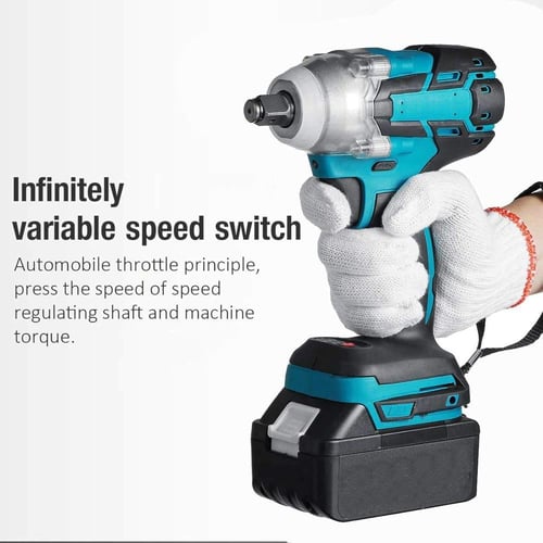 دريل لاسلكي بسرعة 1660r/min مزود ببطاريتين وشنطة م...