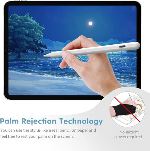 قلم ذكي داعم لراحة اليد والشحن الاسلكي للايباد