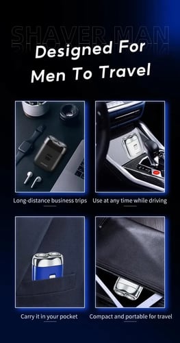 مكينة حلاقة مضادة للماء مع مكينة تنعيم بقوة 5 واط