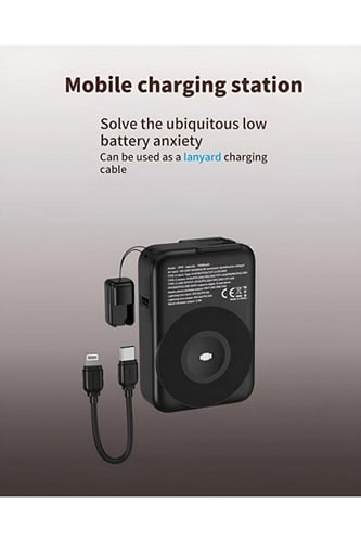 بنك طاقة فيش 10الف ملي امبير مع كيبل شحن سريع بقدر...