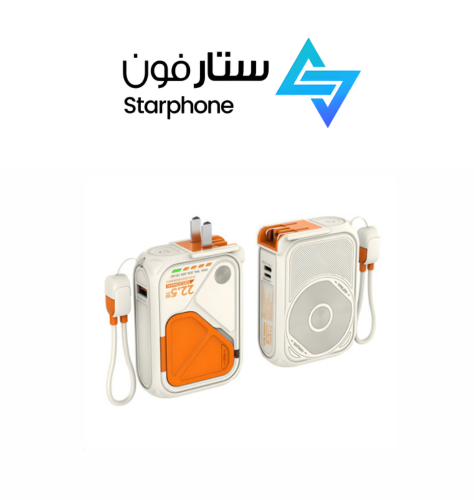 بنك طاقة فيش 10الف ملي امبير مع كيبل شحن سريع بقدر...