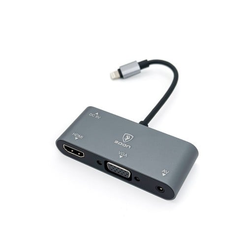 توصيلة 4-1 برجكتر + HD للايفون