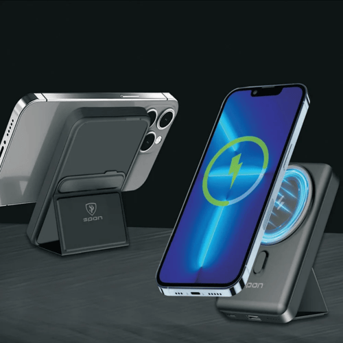 بنك طاقة وشاحن لاسلكي ماك سيف 2 في 1 بقوة 10mAh من...