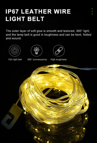 سلسلة اضاءة للتخييم قابلة للشحن من vertik