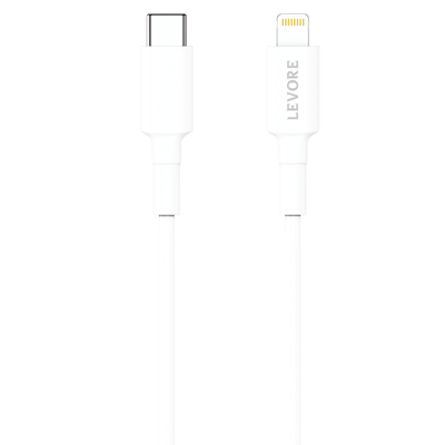 كيبل ايفون تايب سي بطول 1 متر ابيض من شركة LEVORE