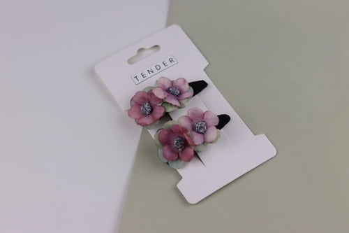 مشبك شعر قطعتين Flower