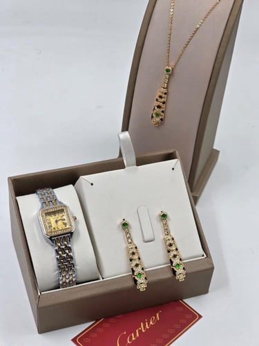 ساعة كارتير مع سلسال هدية