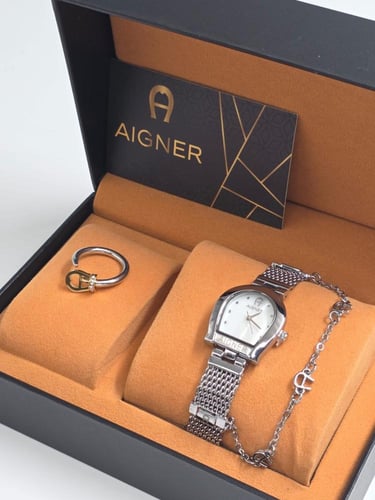 ساعة اقنر مع خاتم هدية