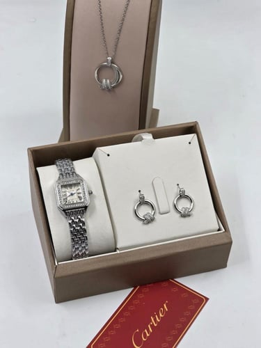 ساعة كارتير مع سلسال هدية