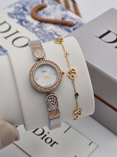 ساعة ديور مع سلسلة