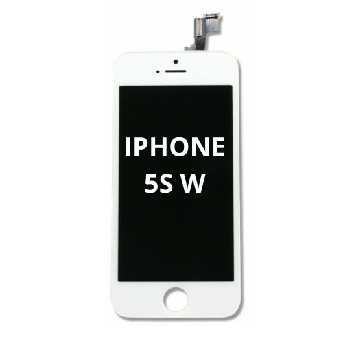 شاشة آيفون 5S (إطار أبيض) - شاشة LCD بديلة مع اللمس
