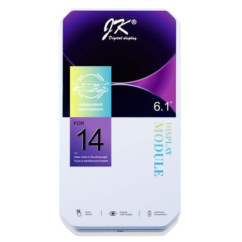 شاشة LCD لهاتف ابل ايفون 14 باللون الأسود
