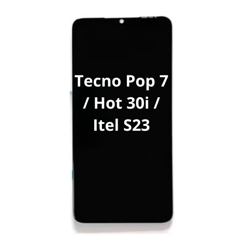 شاشة LCD عرض ممتازة لهاتف تكنو بوب 7 وهوت 30i و ايتل S23