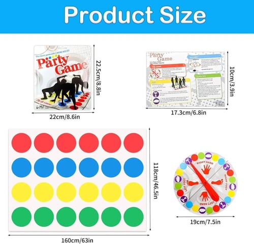 "لعبة تويستر - ألعاب حفلات عائلية مع أرضية دوارة"